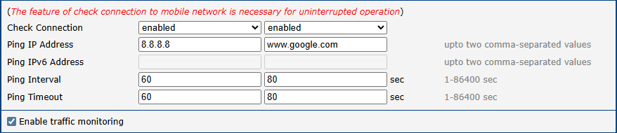 Check Connection Example