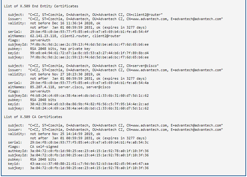 IPsec status of router 2 part 2