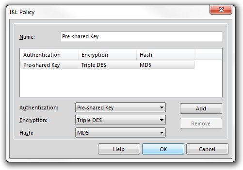 NCP Secure Entry Client — pre-shared key