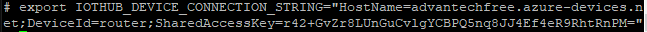 Exporting the connection string