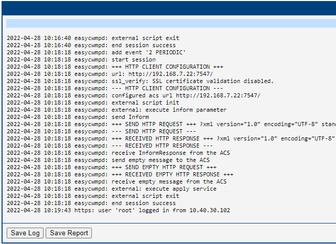 System log