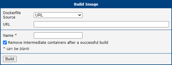 Build Image — URL