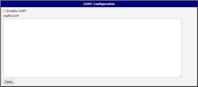 OSPF Web Interface