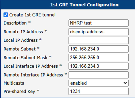 Spoke2 GRE Configuration