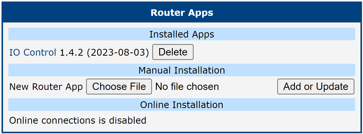 Router Apps