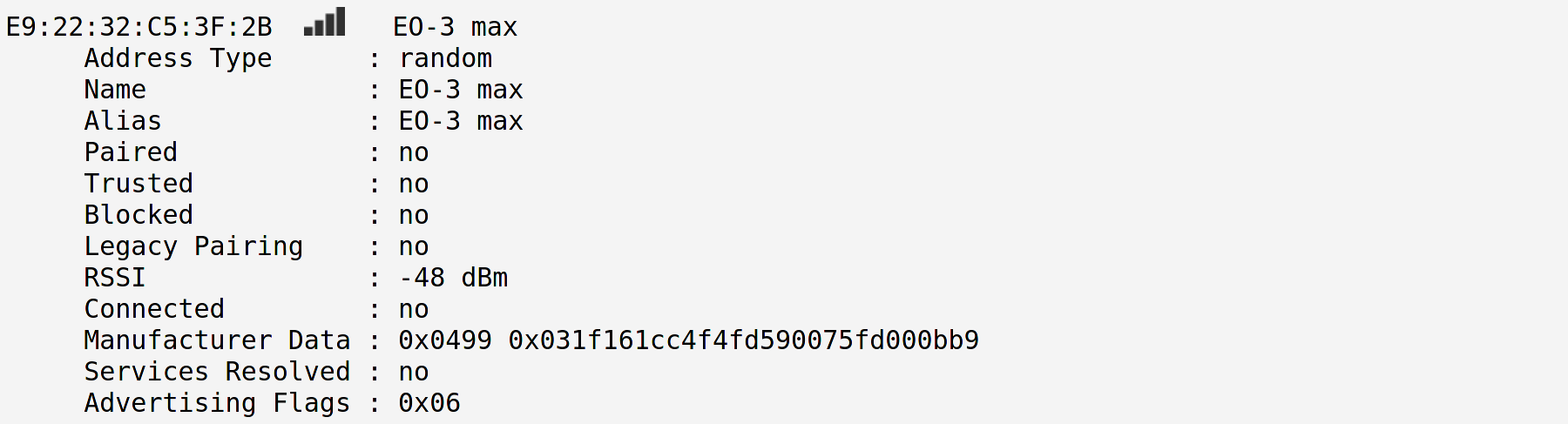 Example 4 — Status