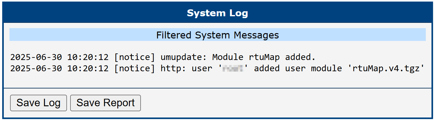 System Log