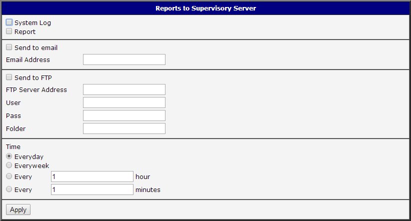 Configuration form