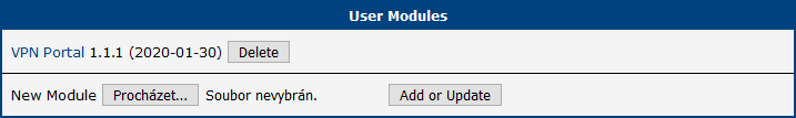 Router App VPN Portal after upload